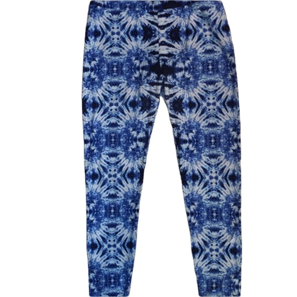 Lularoe Blue tie-dye leggings, one size